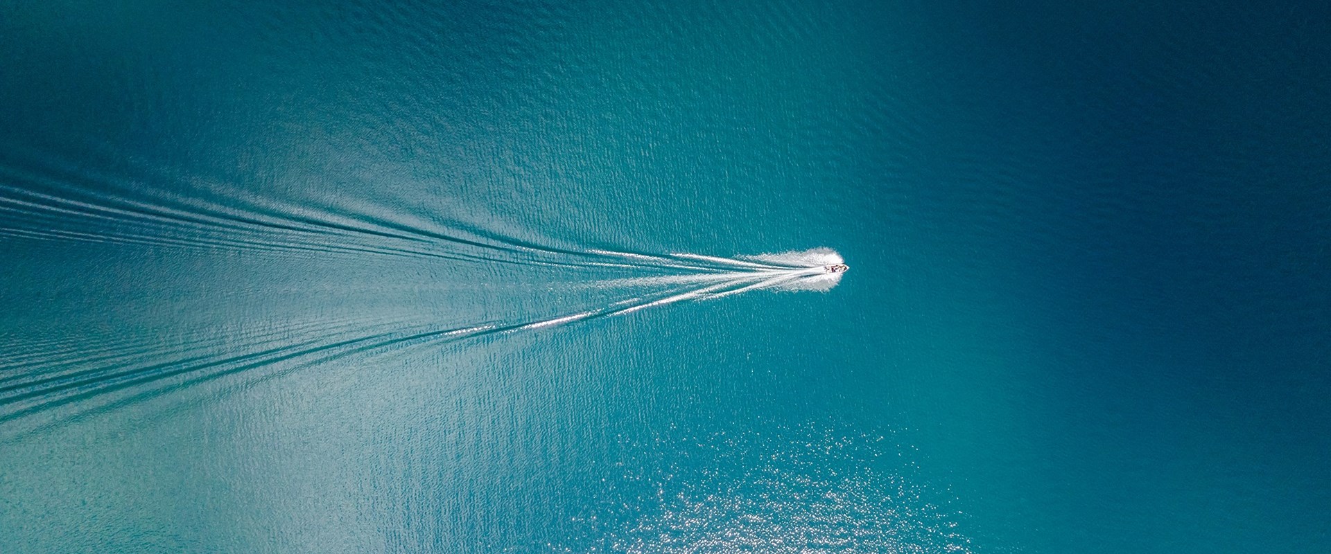 Aerial image of a ship in the water