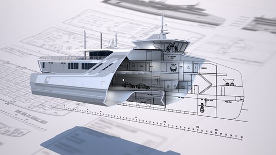 Specialised Ship Design Cutaway Render Proven Vessel Design