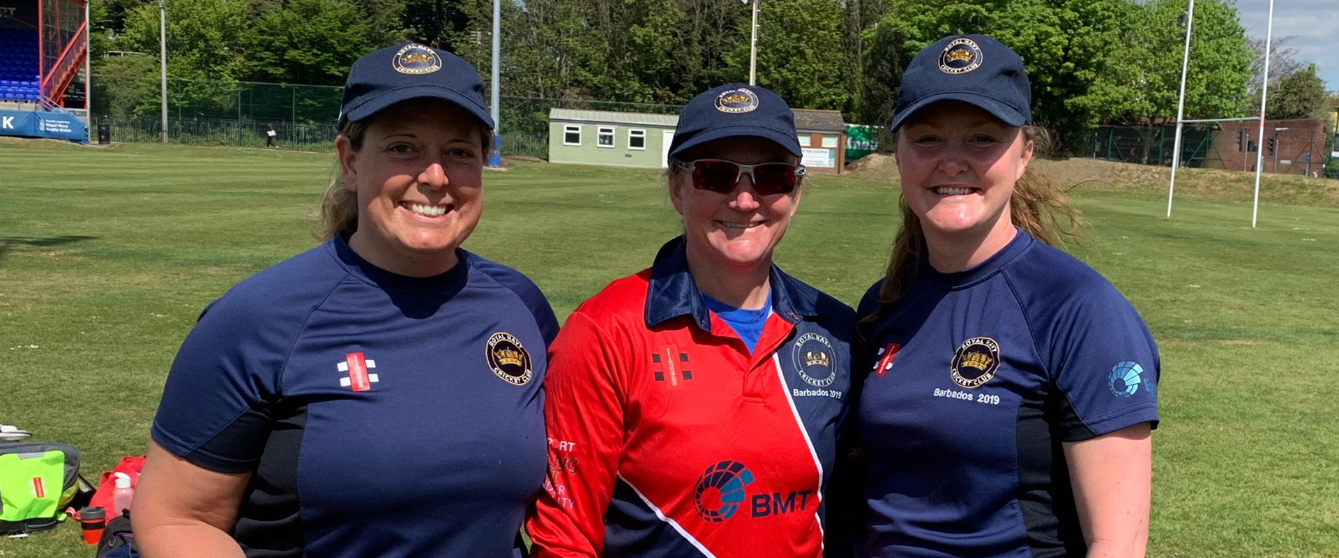 Members of the Royal Navy Women's Cricket Team