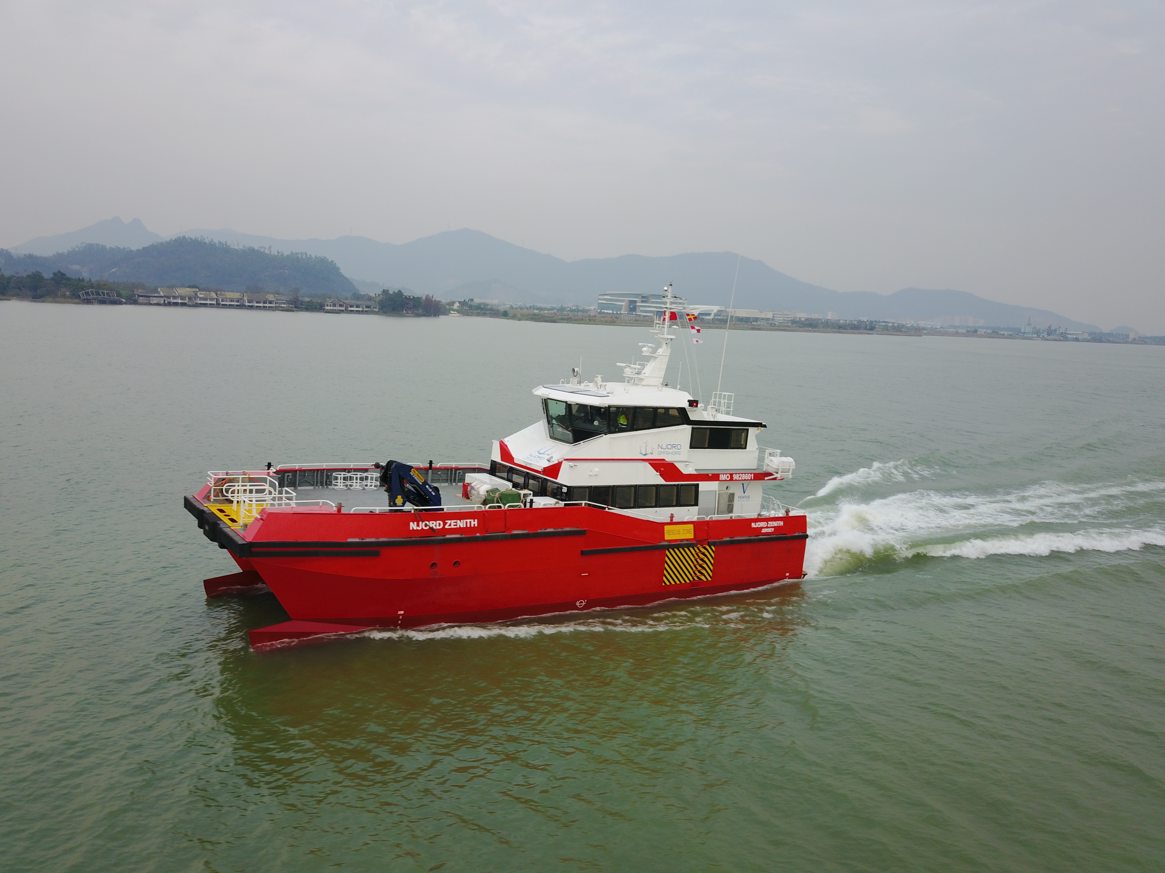 A BMT designed 27m crew transfer vessel at sea