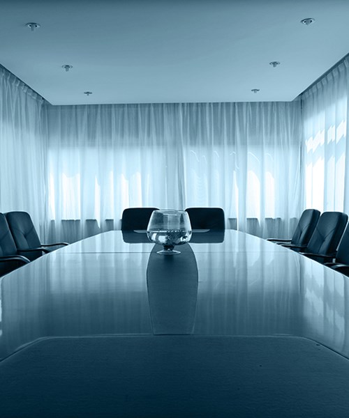 Image of a meeting room or or board room