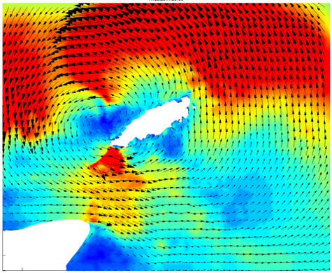 A digital image of a metocean data graph