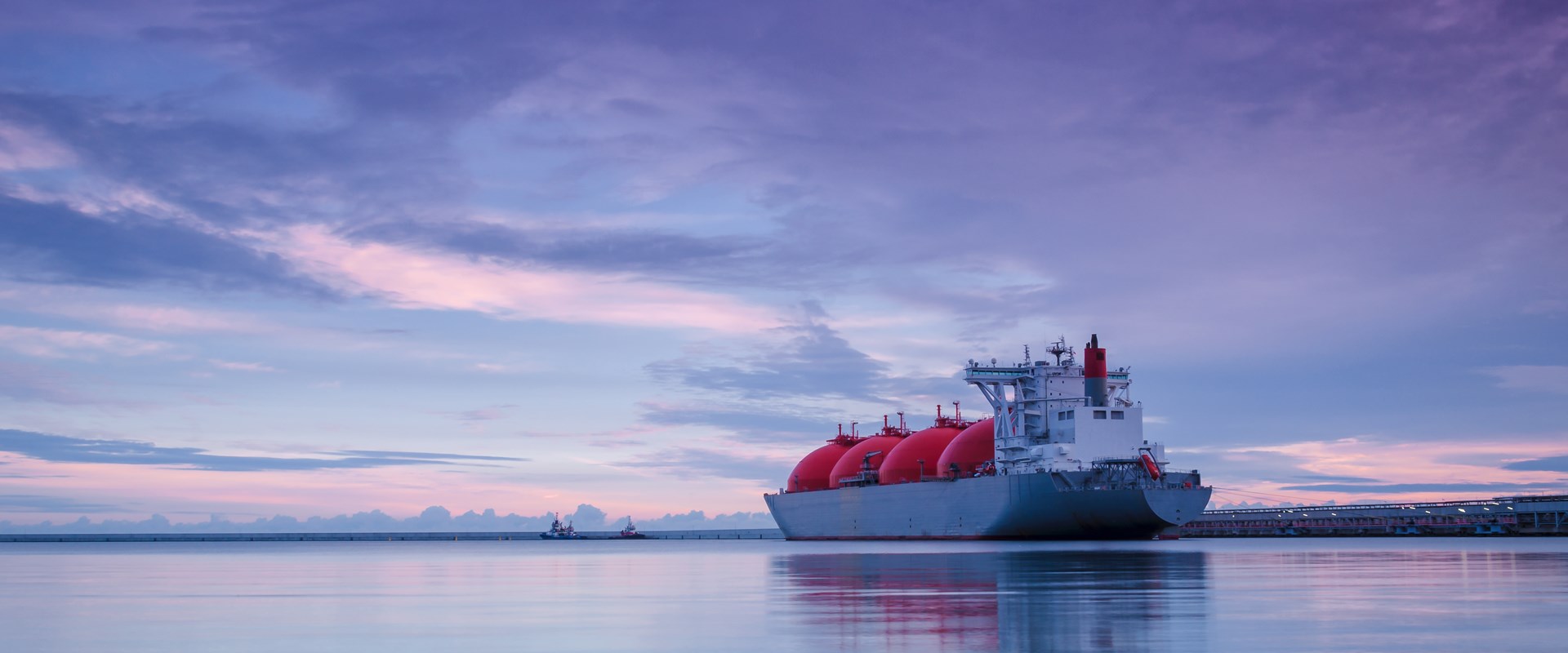 Image of an Liquified Natural Gas vessel in the water