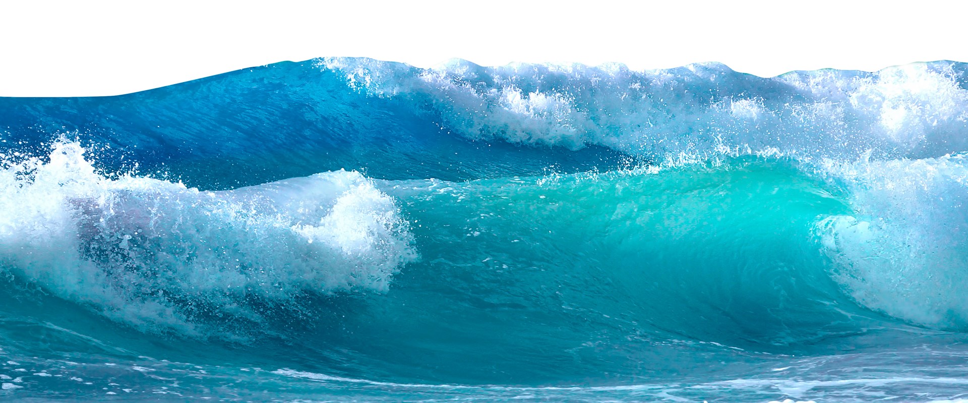 Image of waves crashing in the ocean
