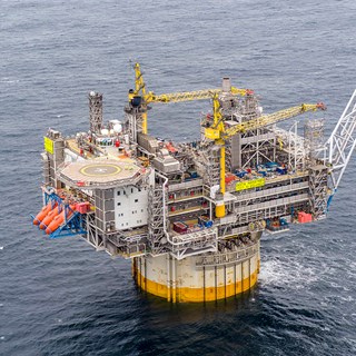 North sea offshore platform