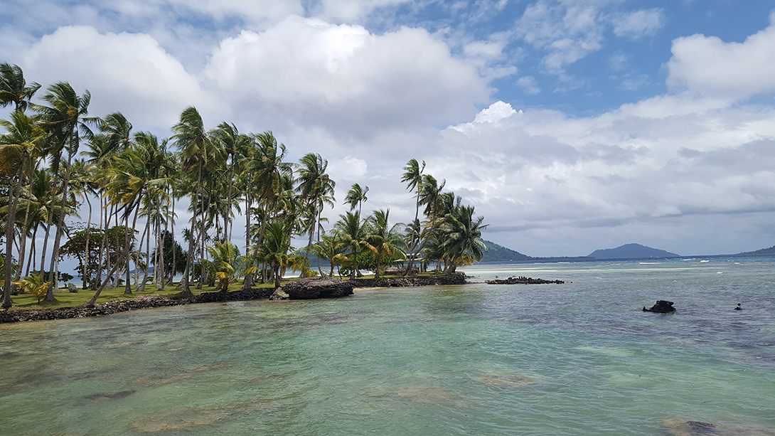 Micronesia island shoreline