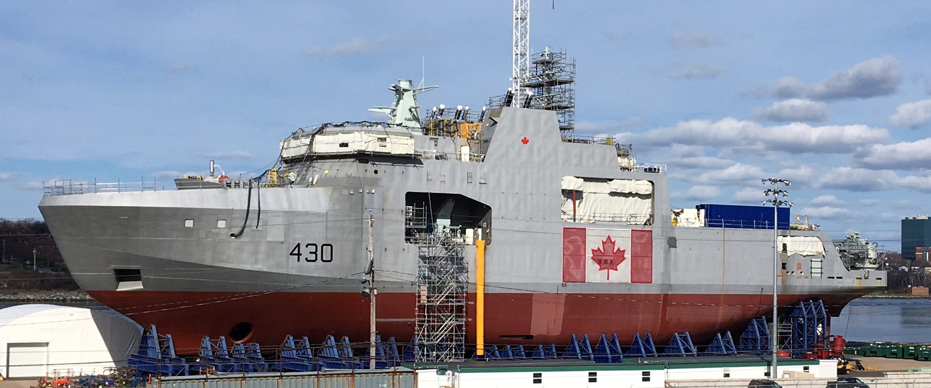 HMCS Harry Dewolf under construction