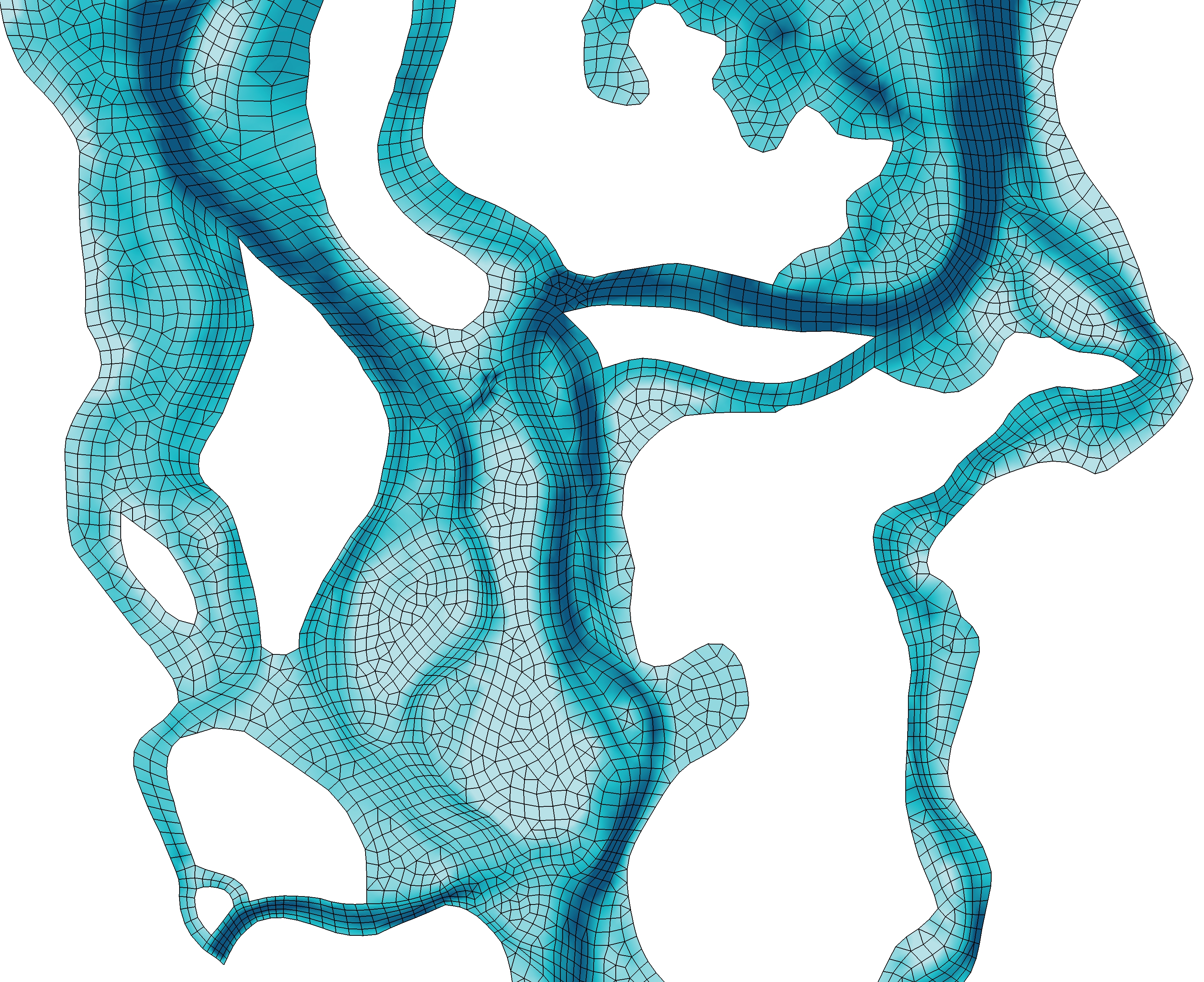 A graphic of flood modelling at Moreton Bay