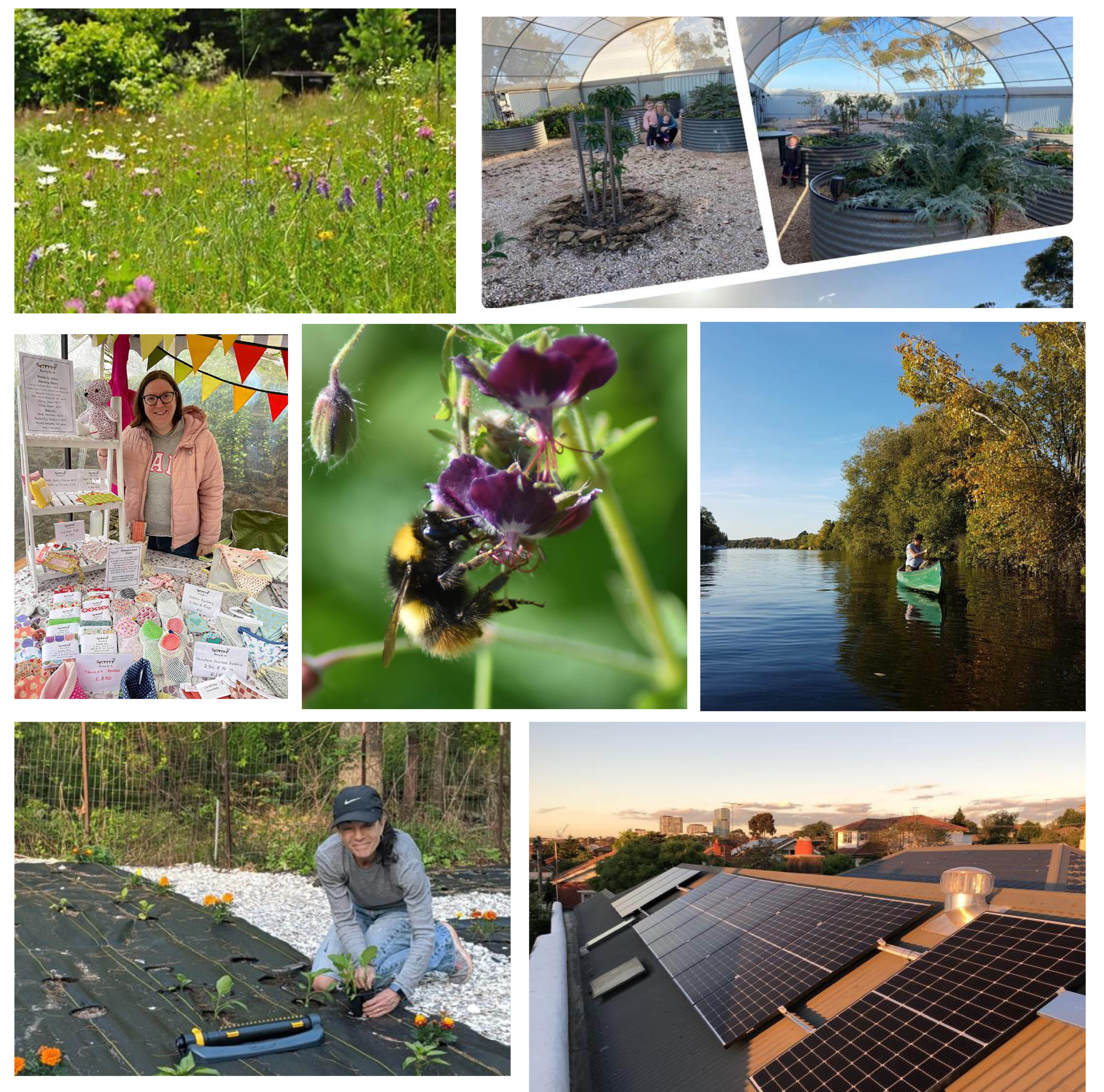 Block of sustainability project images