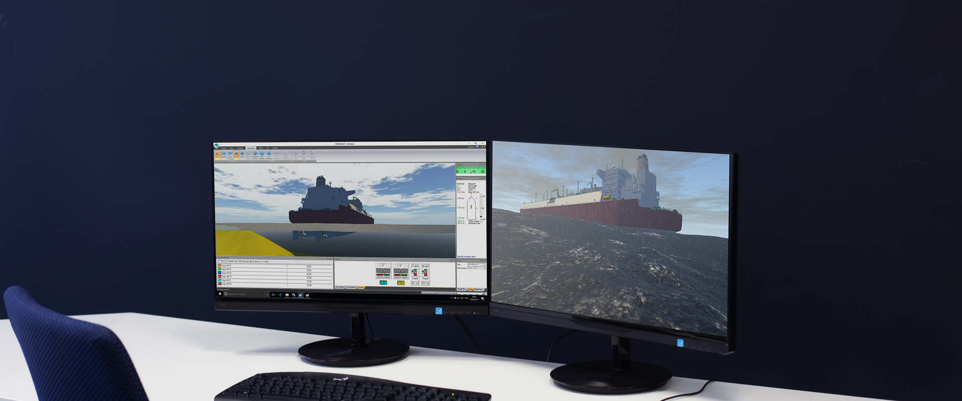 Cloud Based Ship Simulator Wide Screen