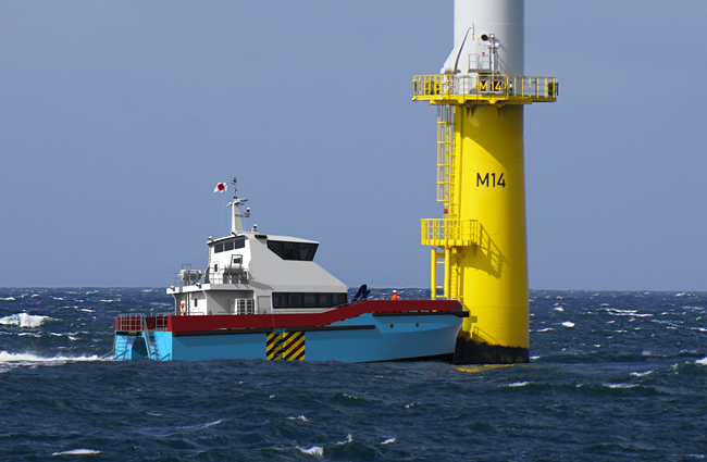 James Lewis wind farm support vessel