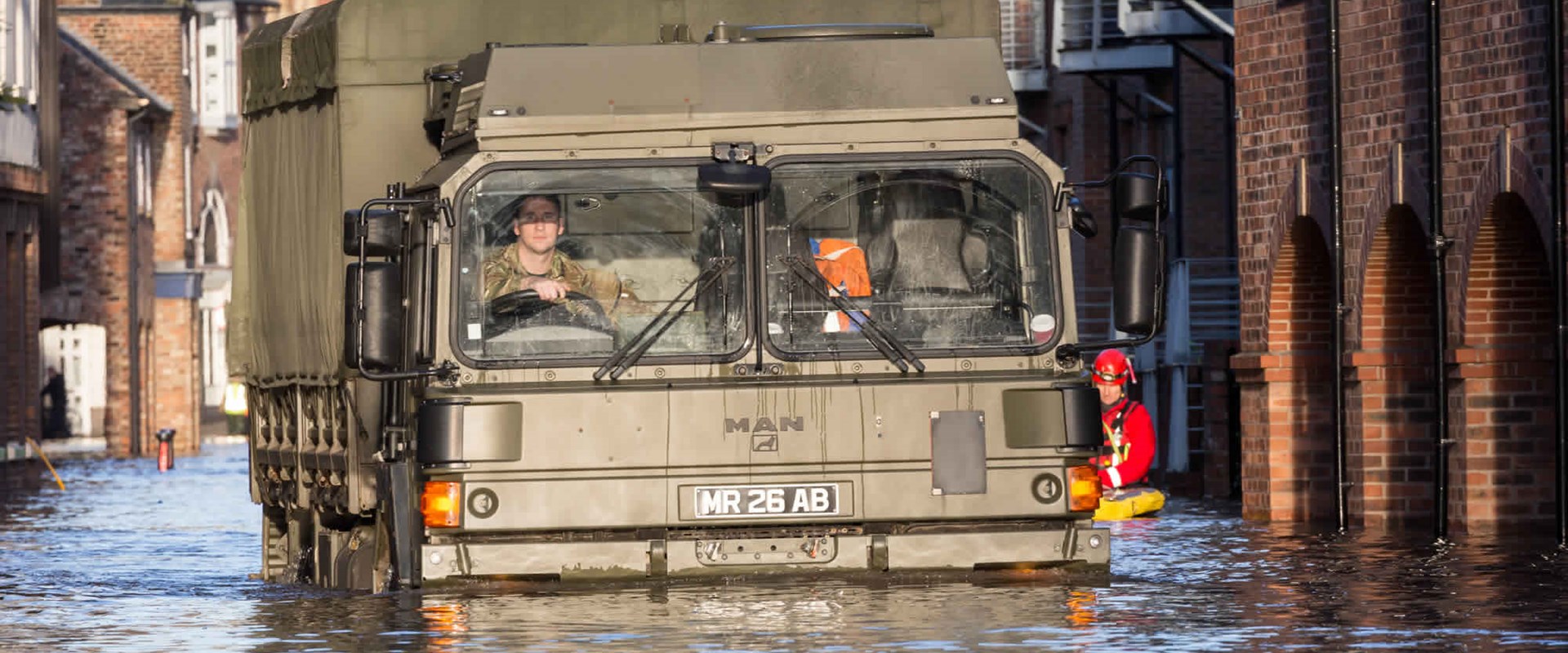 Military assistance in flooding