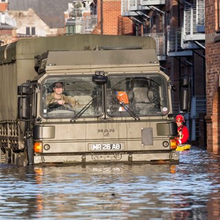 Military assistance in flooding