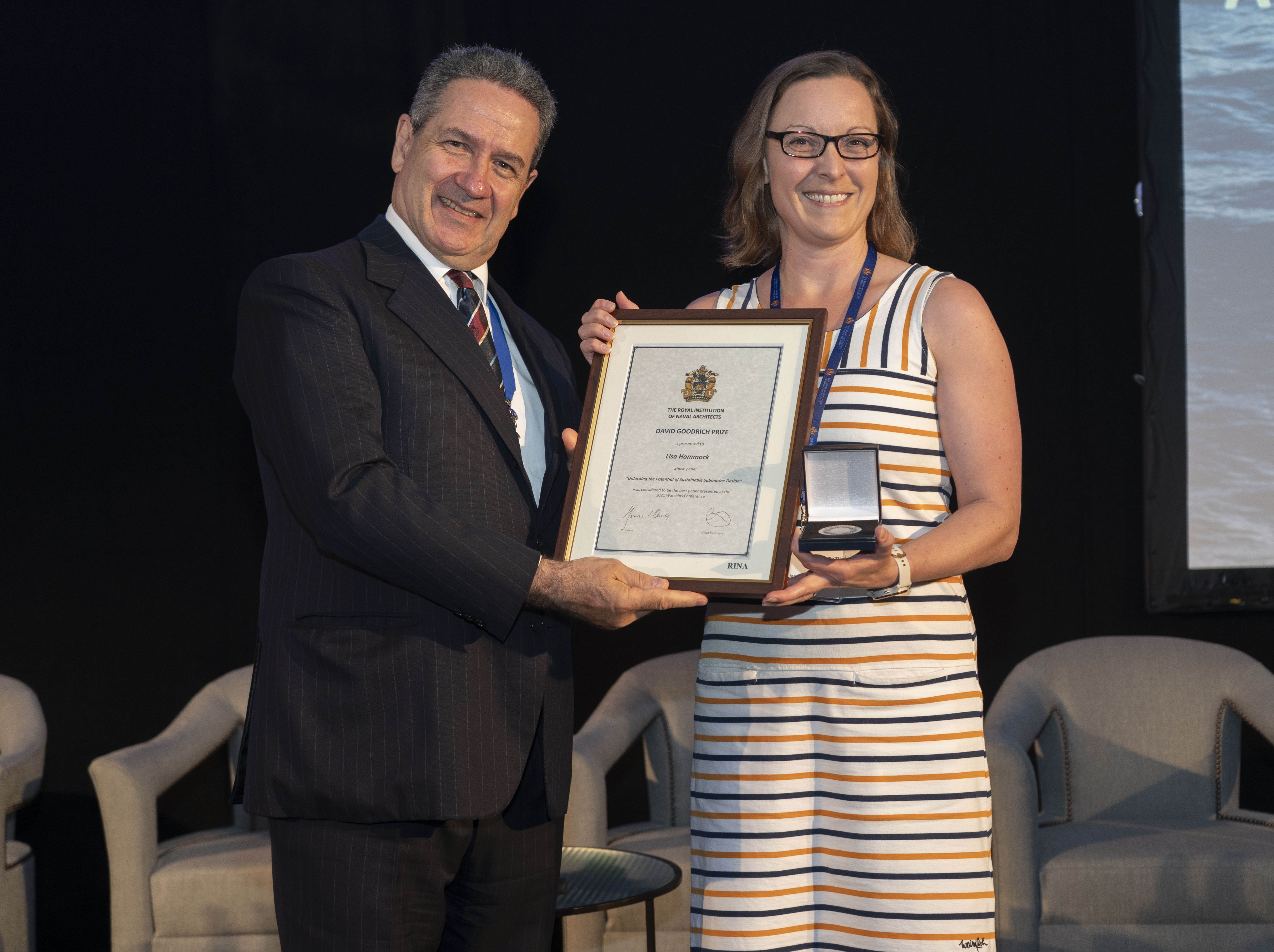 BMT’s Lisa Hammock awarded RINA’s David Goodrich Prize