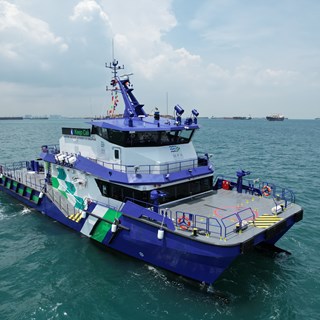 The vessel MPA Guardian at sea