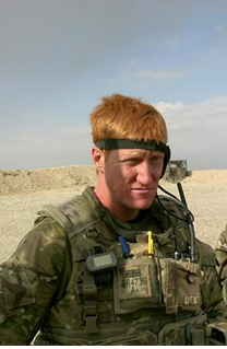 Christopher Bramhall British Army, photographed in uniform operational tour in Helmand Province, Afghanistan