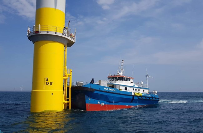 Offshore support and crew transfer vessels